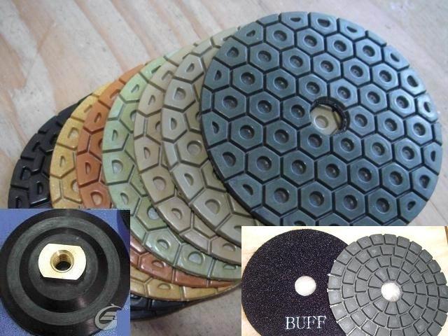 Diamond Polishing Pad Buff 4 inch Wet/Dry 48 PIECE Granite Concrete glass floor