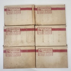 Hart & Cooley 265 Return Air Vent Register Covers Lot of 6 Oak Finish 6×10 Floor