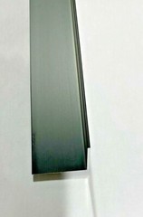 70″ Black Anodized Aluminum 1 1/2″ x 1 1/2″ x .062 Sharp Corner Wall Angle Trim