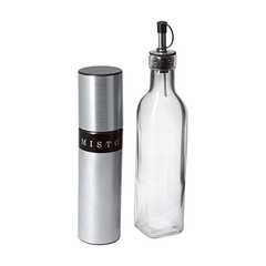 Misto Oil Sprayer, 2-Piece, Silver/Clear Clear