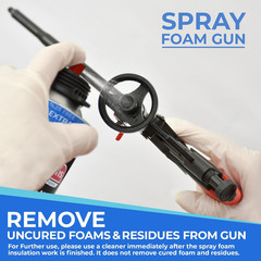 Spray Foam Gun Insulation (1 Insulation Foam Gun / 4 Nozzle) Insulating Applicat