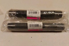 LOT Of 2 STZ 500851 1/2″ x 6 Black Steel Pipe Nipple Qty 15