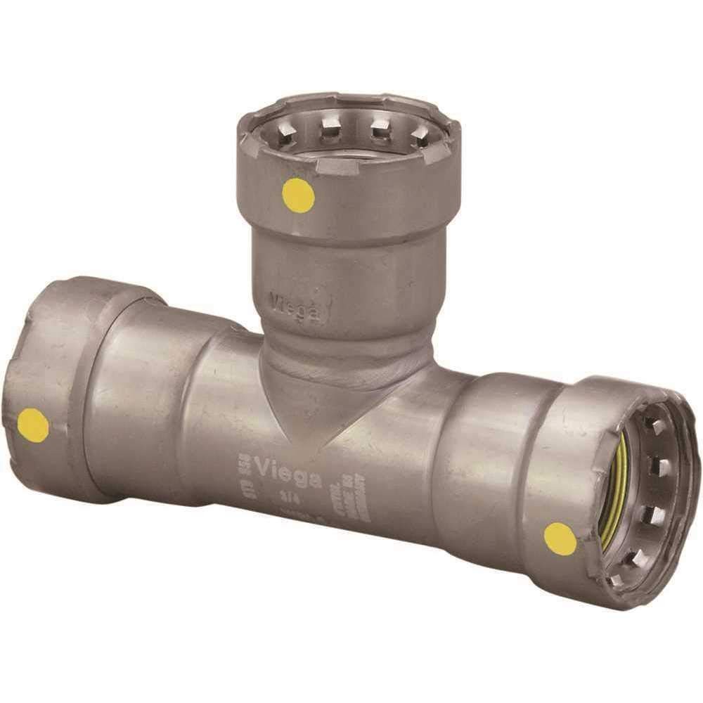 Viega 1″ x 1″ x 1″ Press Tee in Carbon Steel, Zinc-Nickel Coating – 25311