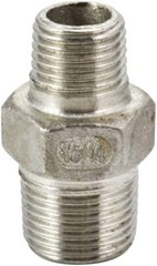 3/8″ to 1/4″ male NPT Hex Nipple Pipe Fitting Reducer Adapter Stainless steel ss
