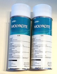 Dupont Molykote G-N Anti-Friction Coating Spray Lot Of 2 Spray Cans 11oz. New
