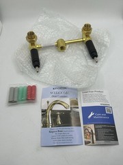 Kingston Brass KS8120DKL Concord 2-Handle Wall Mount Bathroom Faucet Matte Black