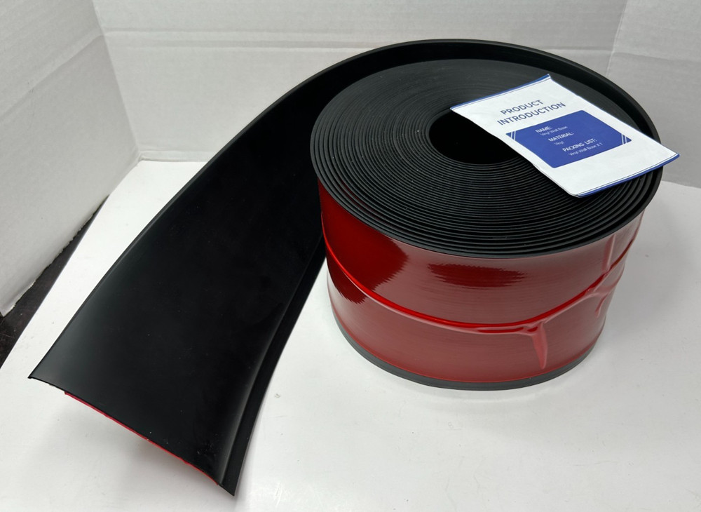 6″ Wide BLACK Flexible PVC Peel & Stick Baseboard Trim Molding (40 or 60 Feet)