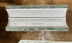 VINTAGE WECK WINDOW BLOCKS/GLASS BLOCKS, RECLAIMED BUBBLE/SEASCAPE PATTERN SET 4