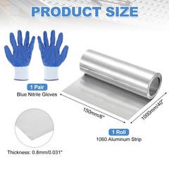 1060 Aluminum Flashing Roll, 40″ X6″ X0.031″ Aluminum Roof Panels