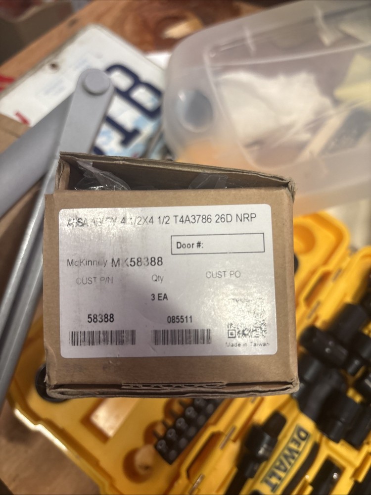 Assa Abloy McKinney MK58388 4 1/2×4 1/2 T4A3786 26D NRP Set Of 3 Hinges