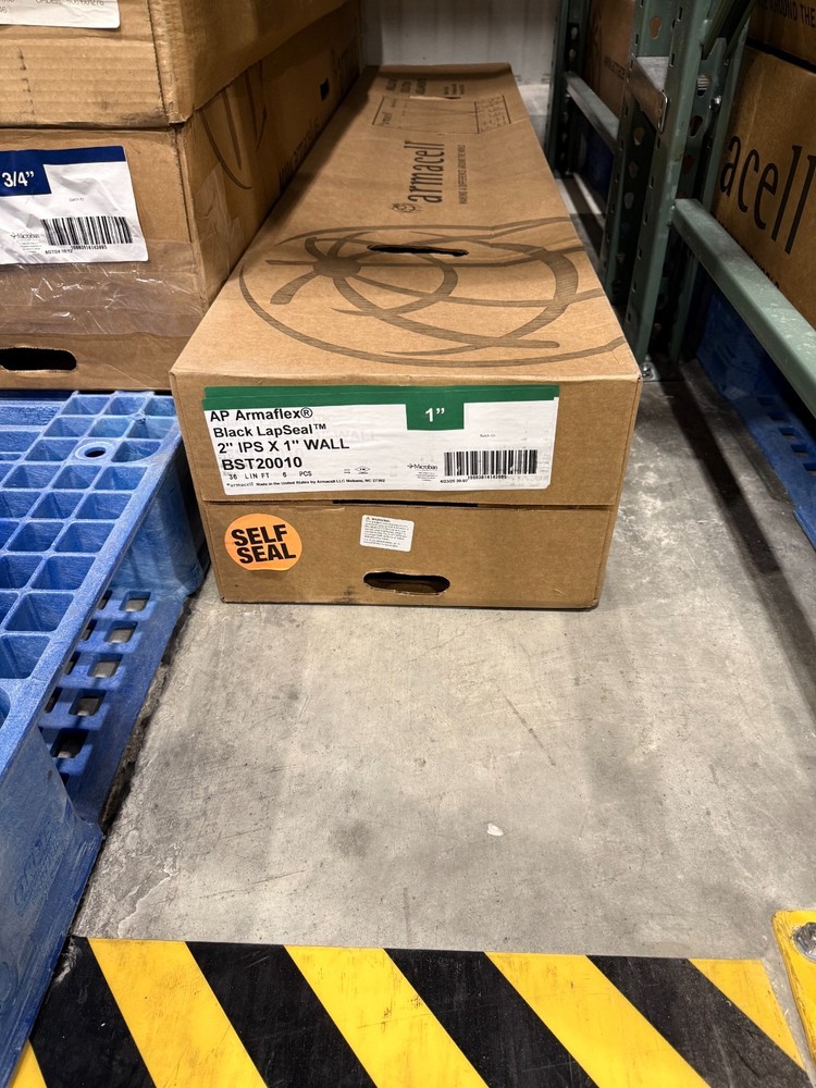 NEW AP Armaflex Black Lap Seal BST20010 2″ IPS x 1″ Pipe Insulation 36 ft