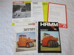 3x brochure IBH Hamm GRW 10 15 rubber wheel roller with offer and price list 70/80s
