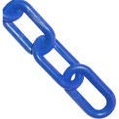 Mr. Chain Plastic Barrier Chain, Blue, 1.5-Inch Link Diameter, 25-Foot Length…