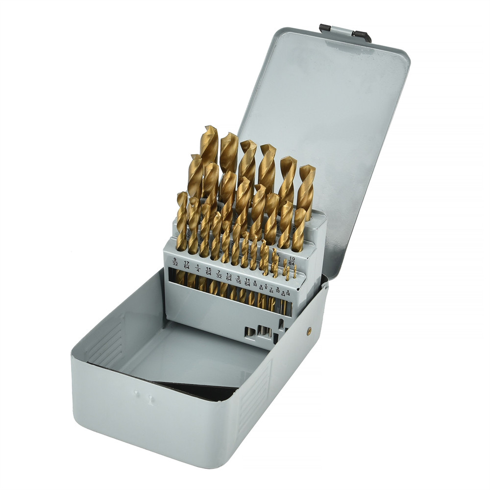 K Tool International LK190114 K Tool International Drill Bit Set Titanium 29 Pc