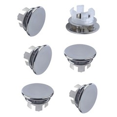 PCTC 6 Pack Sink Basin Overflow Trim Ring Solid Brass Bathroom Trim…
