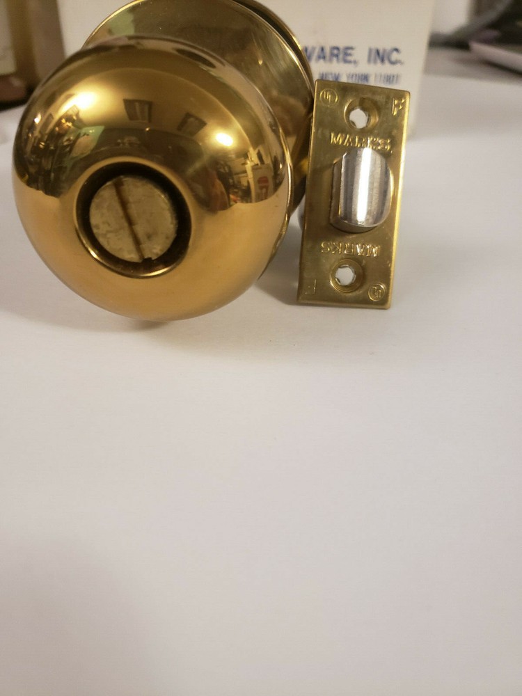 Luxury Heavy MARKS Bathroom Privacy Lock push Button with secure outer safety