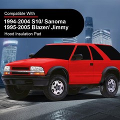 Front Hood Insulation Pad for S10 Sonoma Blazer Jimmy 1994-2005 Black