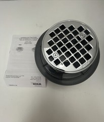 Kohler K-9135-CP 2.25” ID, 4.25” OD Brass, PVC, Tile-In, Shower Drain-Chrome