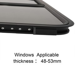 Universal Black Horizontal Sliding Window RV Camper Trailer 42 x 12 Inch
