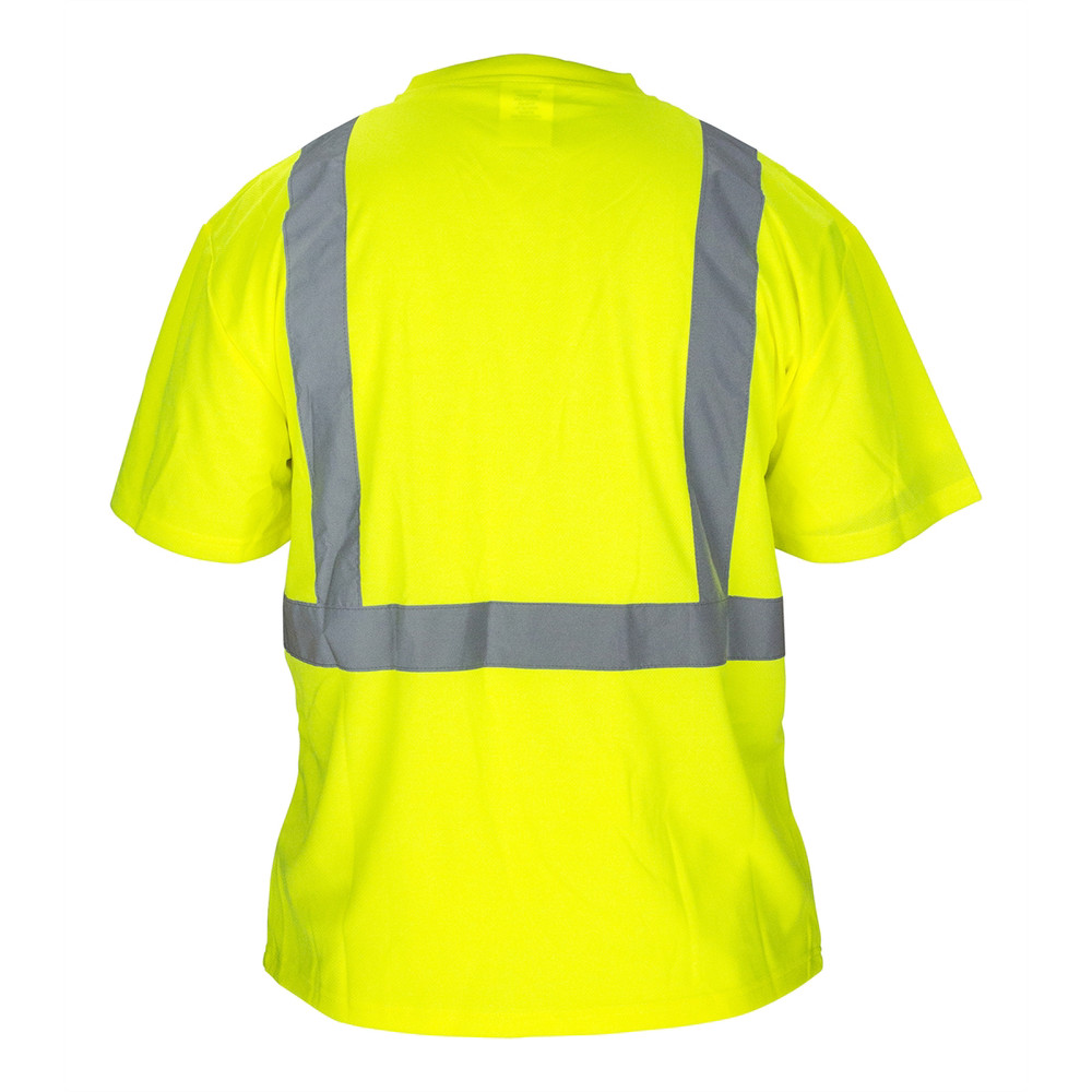 SAS Safety BLACK BOTTOM T-SHIRT, CLASS 2 YELLOW WITH 2″ REFL 690-1661