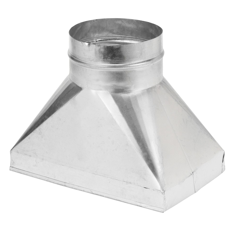 10″ x 6″ x 5″ HVAC Duct Pipe Fitting, Straight Register Boot