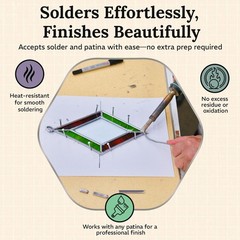 1/8″ Flat U Lead Came for Stained Glass | 2 6ft Hobby Came for Stained Glass …