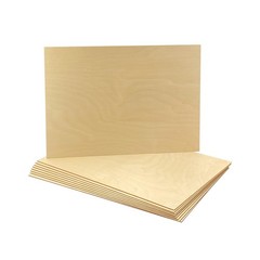 9 Pack 1/16 X 12 X 17 Inch Thin Birch Plywood Sheets for Lasercuting 12×17 in