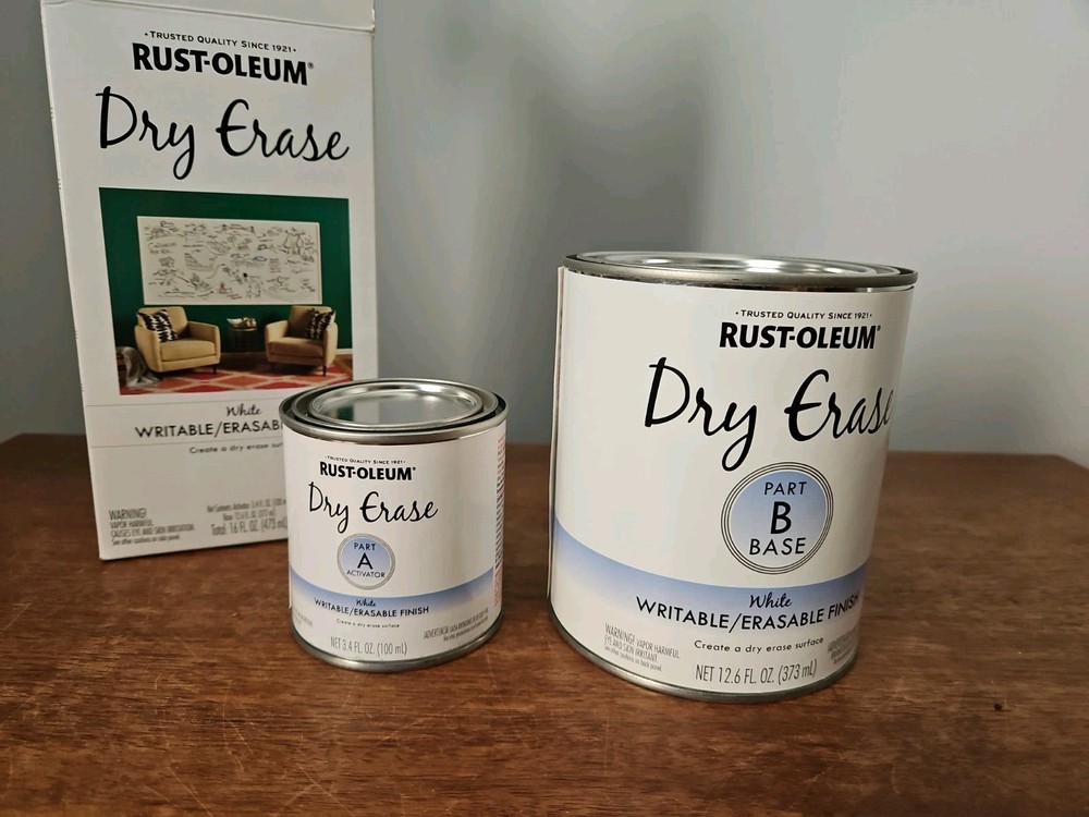 RUST-OLEUM DRY ERASE- WRITABLE/ERASABLE WHITE FINISH 16floz