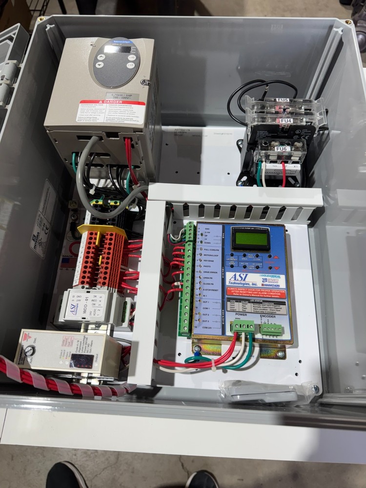 ASI Technologies 91D444F2 Panel Enclosure with VFD, Xfmr, Controller, Etc