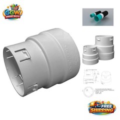 Durable 4-Inch Pipe Adapter for Corrugated to SDR 35 & SCH 40 Connections