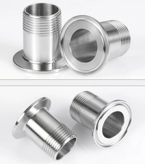 Sanitary Male Threaded Pipe Fitting Tri Clamp Adapte Connector A2/A4 Stainless