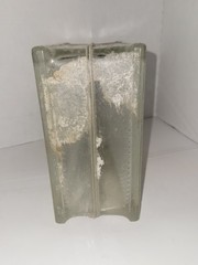 RETIRED GLASS BLOCK, Came Out Of USA Home, Lined, 7.75×7.75×3 7/8 In
