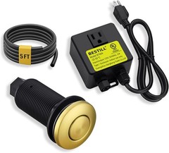 Garbage Disposal Air Switch Kit, Brushed Brass Finish, Compatible with Kohler