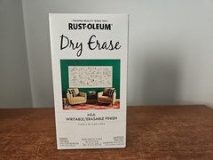 RUST-OLEUM DRY ERASE- WRITABLE/ERASABLE WHITE FINISH 16floz