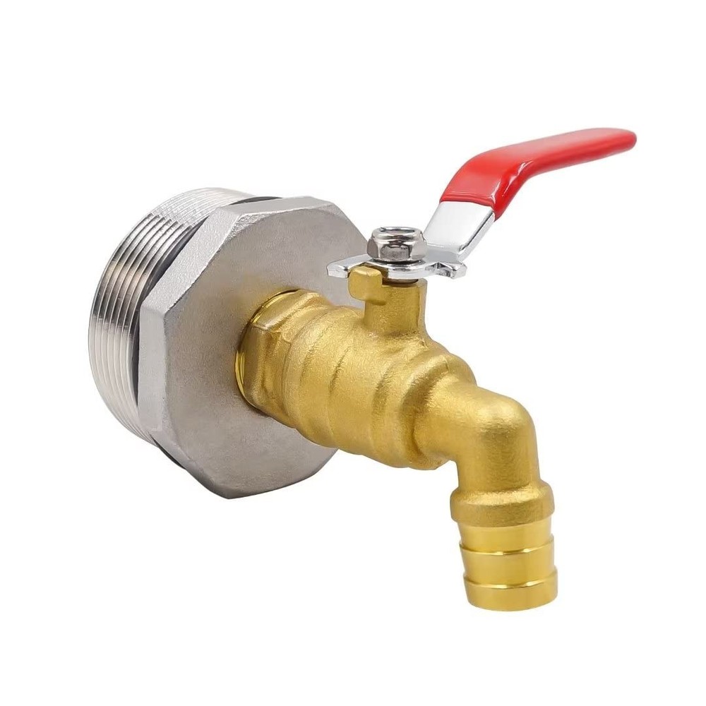 55 Gallon Drum Spigot with epdm Gasket, 50 gal Oil Water rain Barrel Bronze