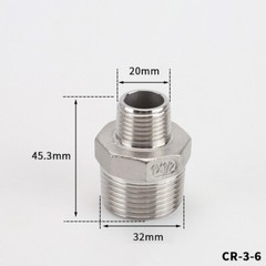 1/2″ 3/4″ 1″ Stainless Steel Pipe Nipple Fitting With Thread 21 Styles Available
