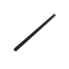 1919-Bk Black 1/4″ x 1/4″ Styrene Plastic Even Leg Angle Moulding