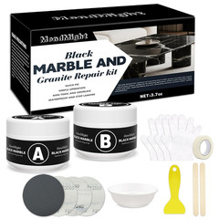 Black Quartz Countertop Repair Kit, Professional Tile, Marble and Granite Repair