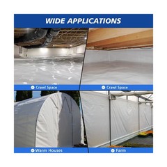 Crawl Space Vapor Barrier, 10Mil Film, 10′ x 100′, Drop Cloth Vapor Barrier C…