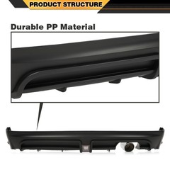 Rear Bumper Lip Spoiler LED Brake Light Muffler Tip Honda Civic 4Dr 2006-2011