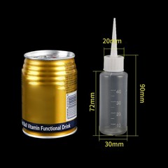 5PCS 40/100ml Plastic Clear Tip Applicator Bottle Squeeze Empty Bottle