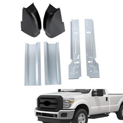 Inner Outer Rocker Panels Cab Corners Silver Black F250 F350 Cab 1999-2016