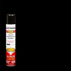 Rust-Oleum 334128-6PK Stops Rust Turbo 24 Ounce (Pack of 6), Gloss Black