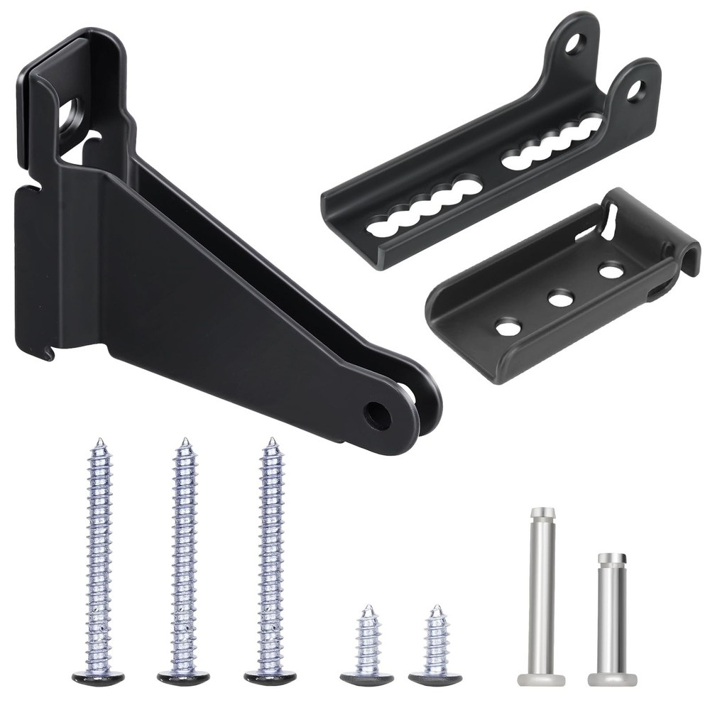Storm Door Closer Bracket Repair Kit Reinforced Jamb Mount Bracket Black