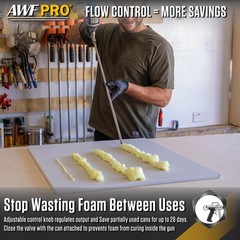 AWF PRO Spray Foam Gun – 2′ Long Nozzle, High Precision, Adjustable Flow C