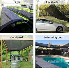 LOVE STORY 10X20Ft 55% Black Shade Cloth Sun Shade Net with Grommets Sunblock Ne