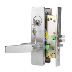 DXML Series Right-Hand Heavy-Duty Commercial Mortise Lock with Escutcheon Handle