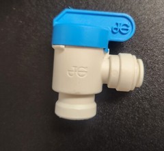 Shut Off Valve 3/8″ John Guest Tube x 1/4″ FPT ( (PPSV501222W) New