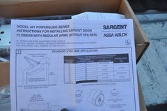 SARGENT ASSA ABLOY 281-0-EN Commercial Hydraulic Door Closer NEW