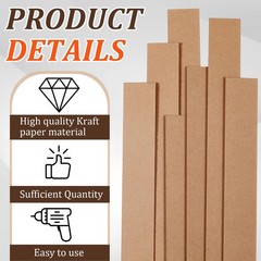 100 Pcs 45 x 1-1/2 x 1/16 Inch Drywall Shims Cardboard Wallet Shim Use to But…